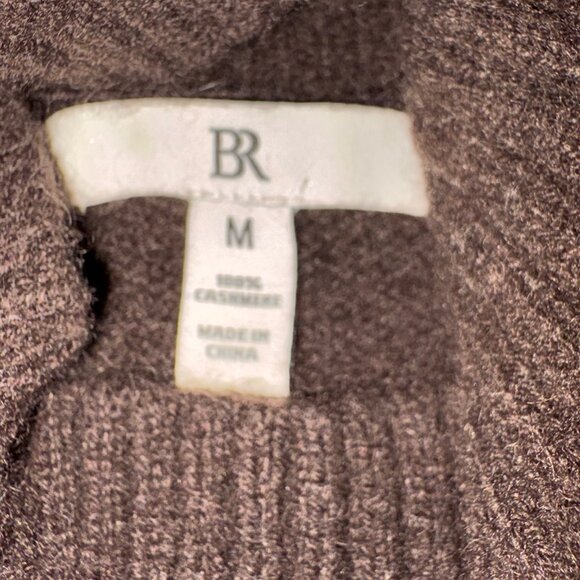 Banana Republic Brushed Cashmere Mock-Neck Sweater in Chocolate Brown - Picture 7 of 8
